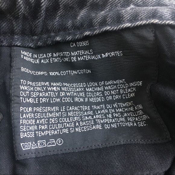 ALEXANDER WANG denim high waist cutoff shorts 27 - Picture 8 of 8